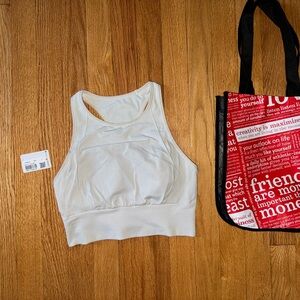 Lululemon Ebb to Train Bra , size 6, white